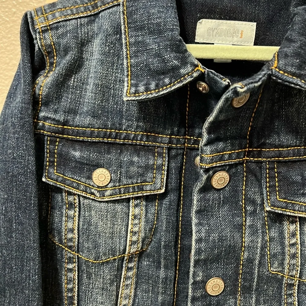 Gymboree Toddler Denim Jean Jacket 3T boy girl excellent condition like new - Picture 5 of 6